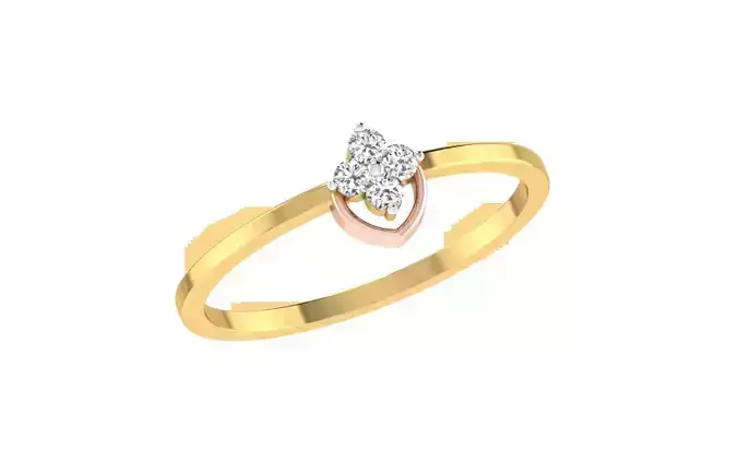 Women light weight ring 3dm stl render detail