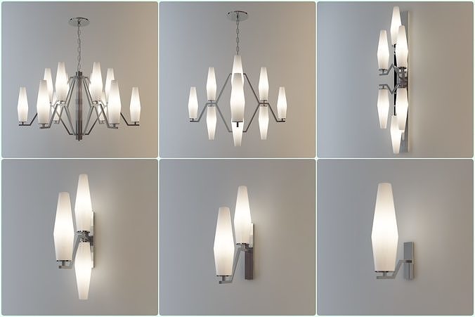 FRIDA WHITE  LIGHT collection 3D model