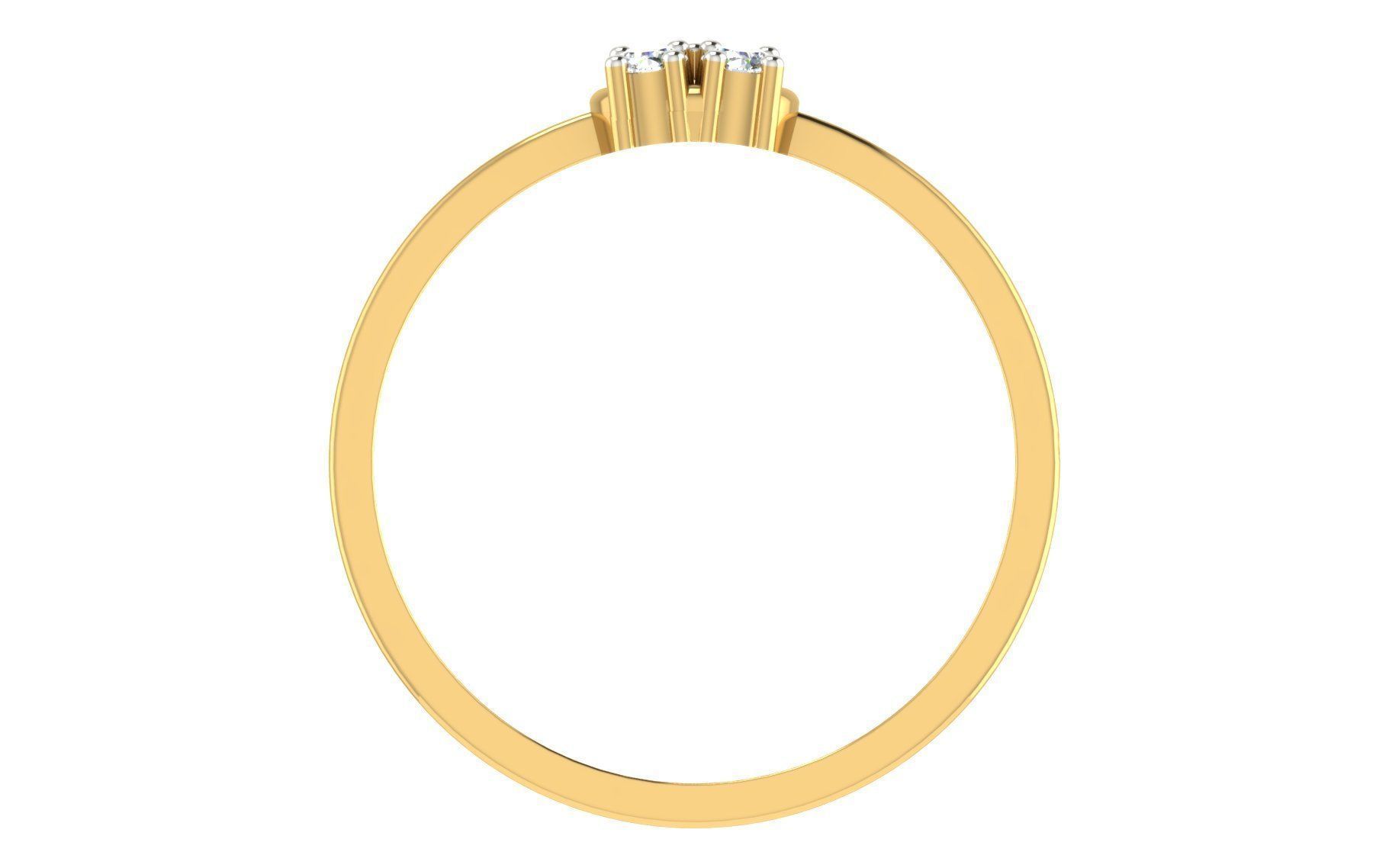 Women light weight ring 3dm stl render detail 3D print model_4