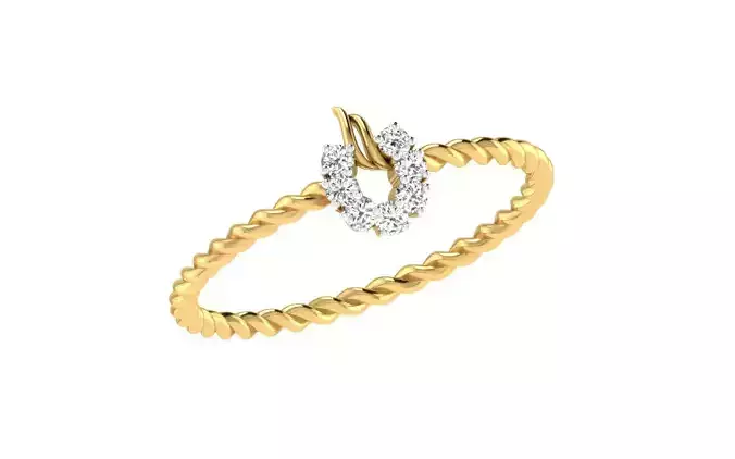 Women light weight ring 3dm stl render detail 3D print model