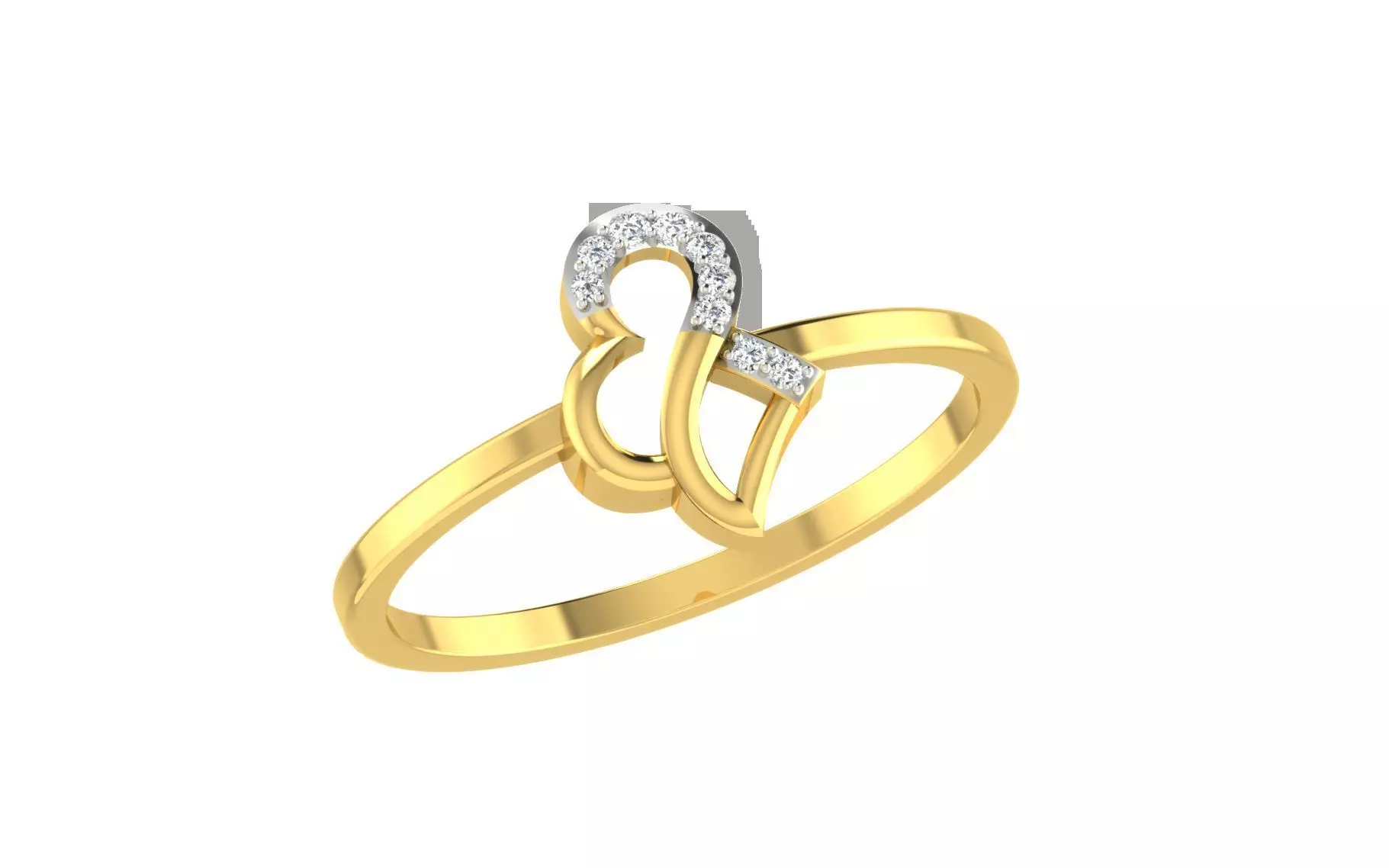 Women light weight ring 3dm stl render detail 3D print model_0