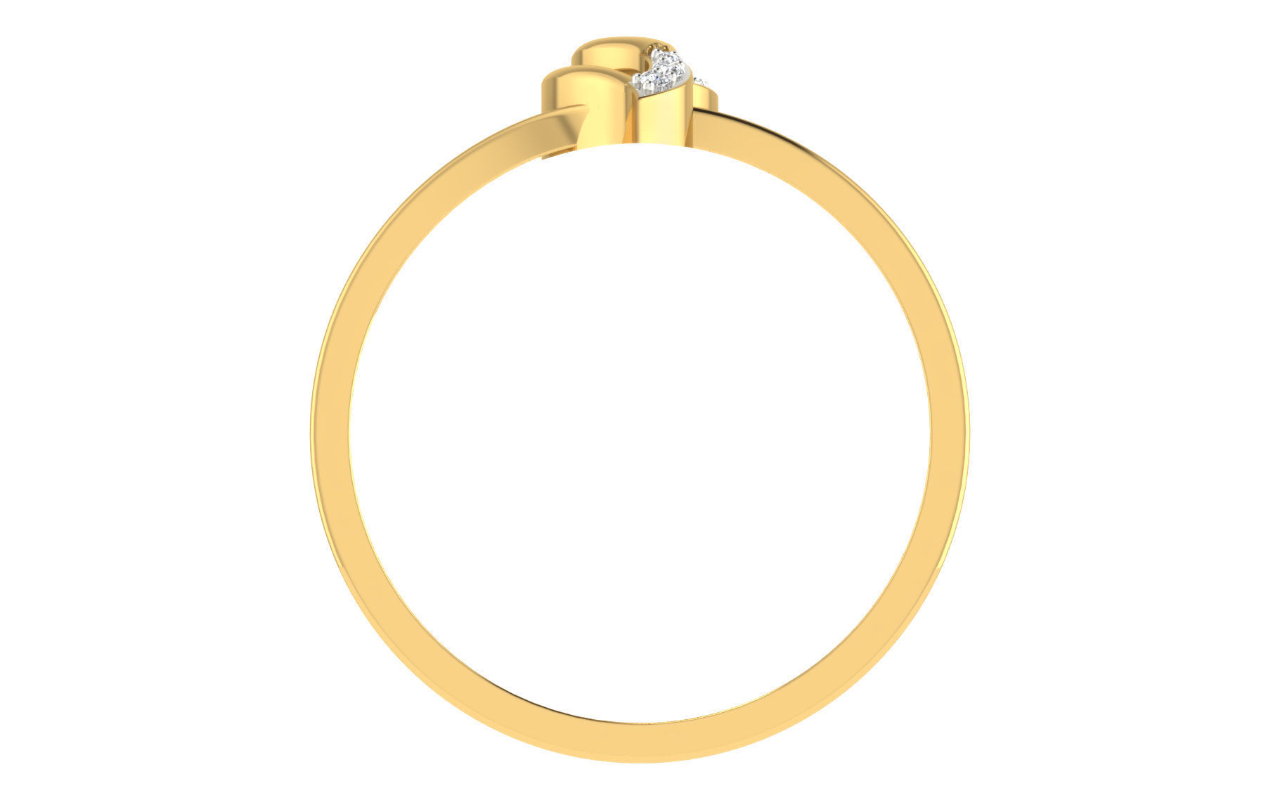 Women light weight ring 3dm stl render detail 3D print model_3