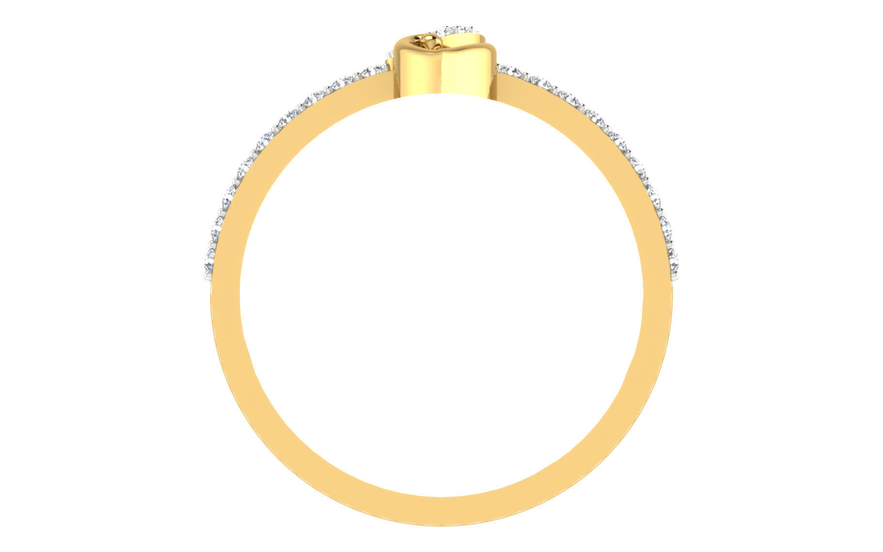 Women light weight ring 3dm stl render detail 3D print model_3