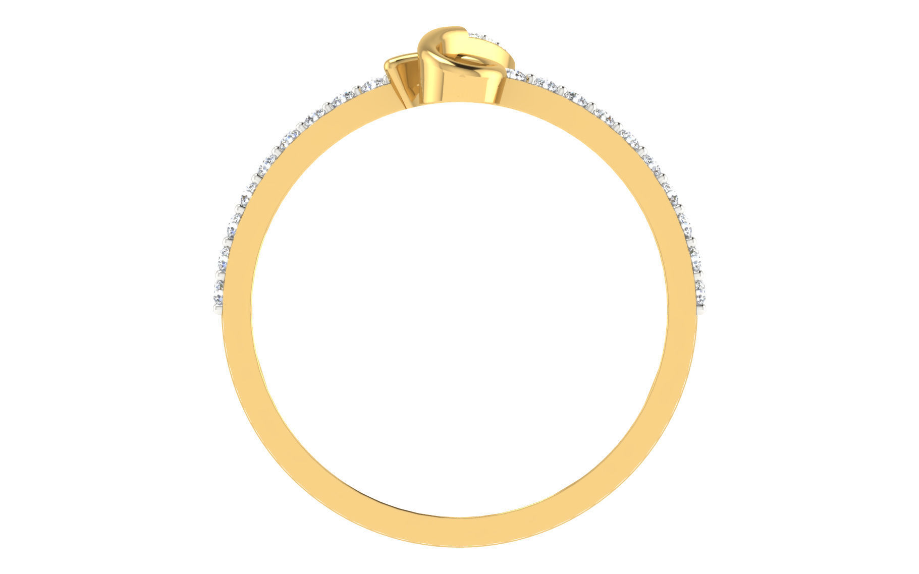 Women light weight ring 3dm stl render 3D print model_4