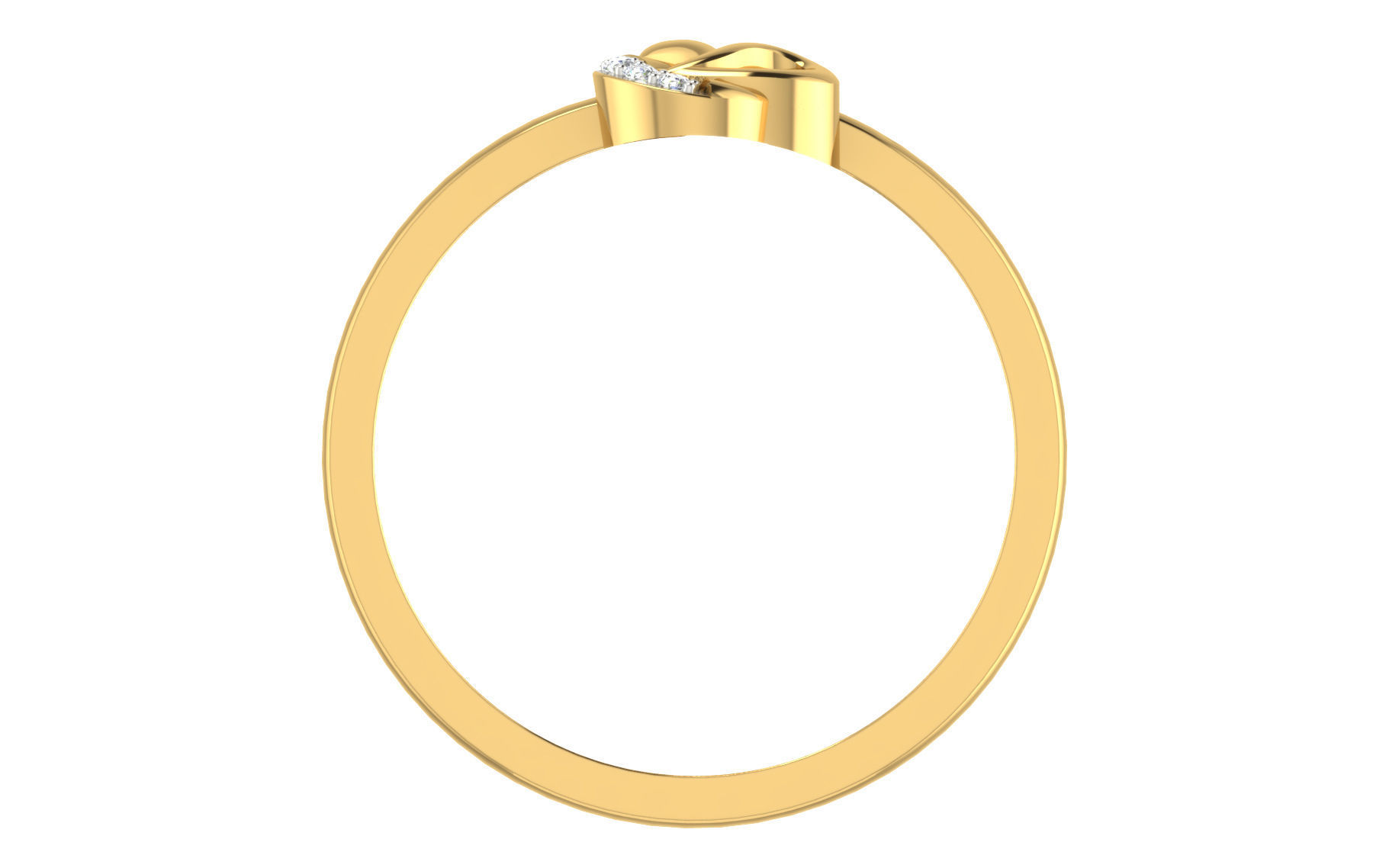 Women light weight ring 3dm stl render 3D print model_4