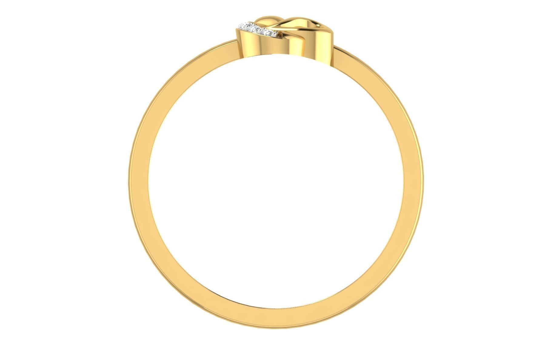 Women light weight ring 3dm stl render 3D print model_2