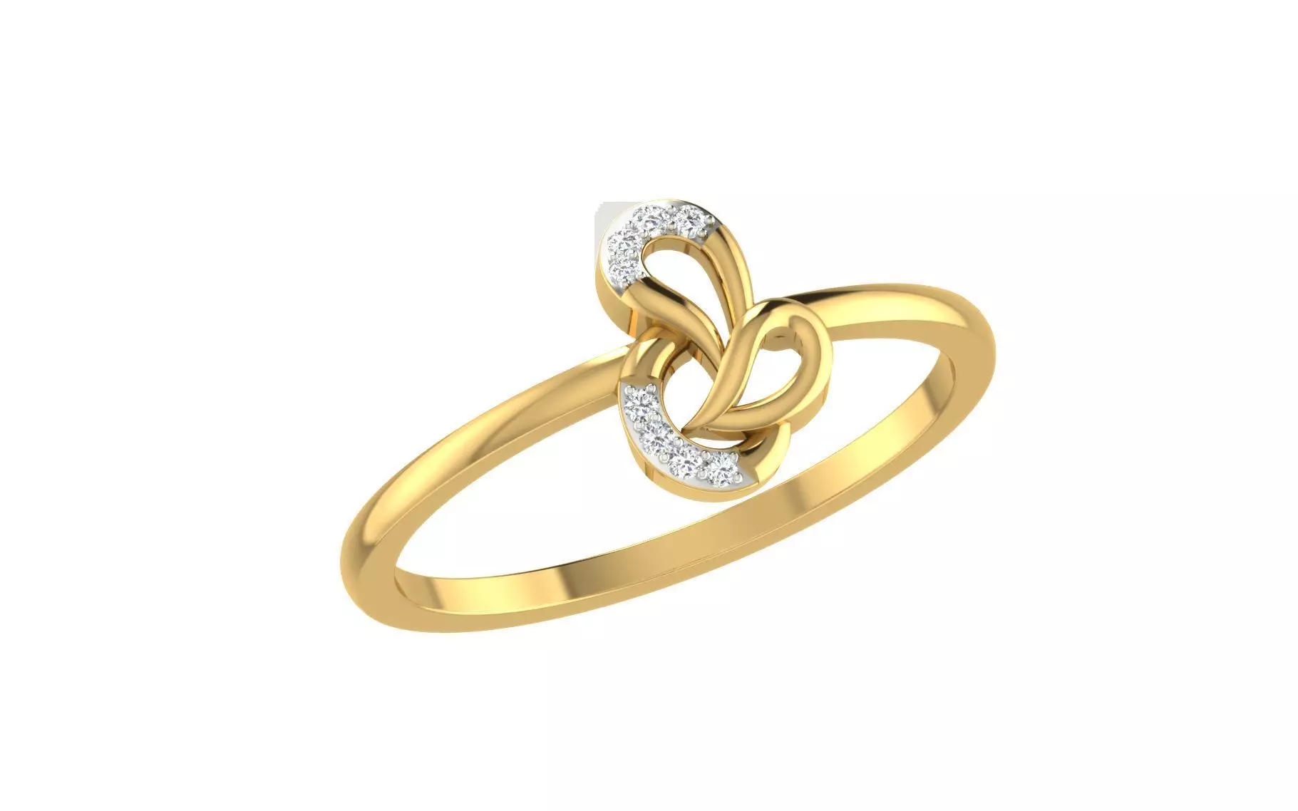 Women light weight ring 3dm stl render 3D print model_0