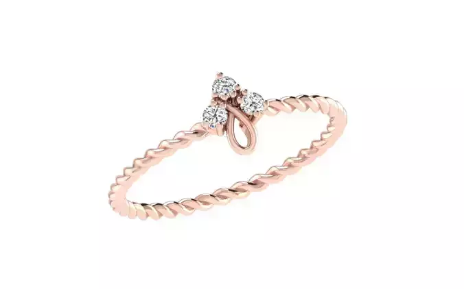 Women light weight ring 3dm stl render 3D print model