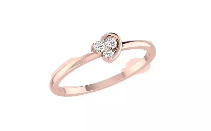 Women light weight ring 3dm stl render