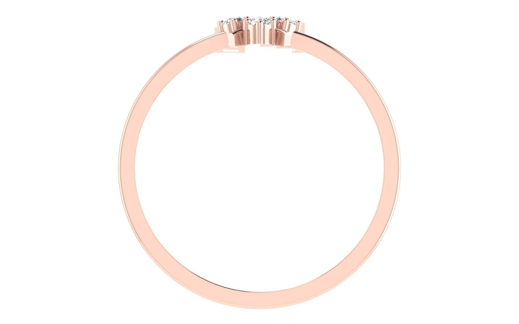 Women light weight ring 3dm stl render 3D print model_2