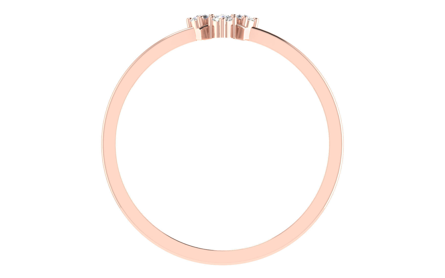 Women light weight ring 3dm stl render 3D print model_3