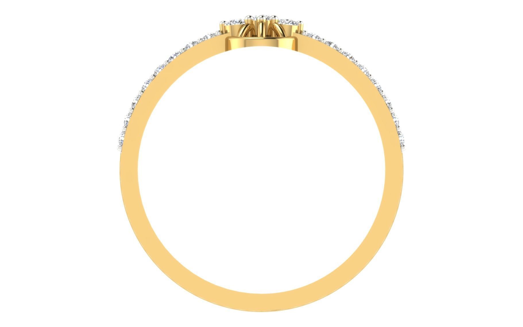 Women light weight ring 3dm stl render 3D print model_4