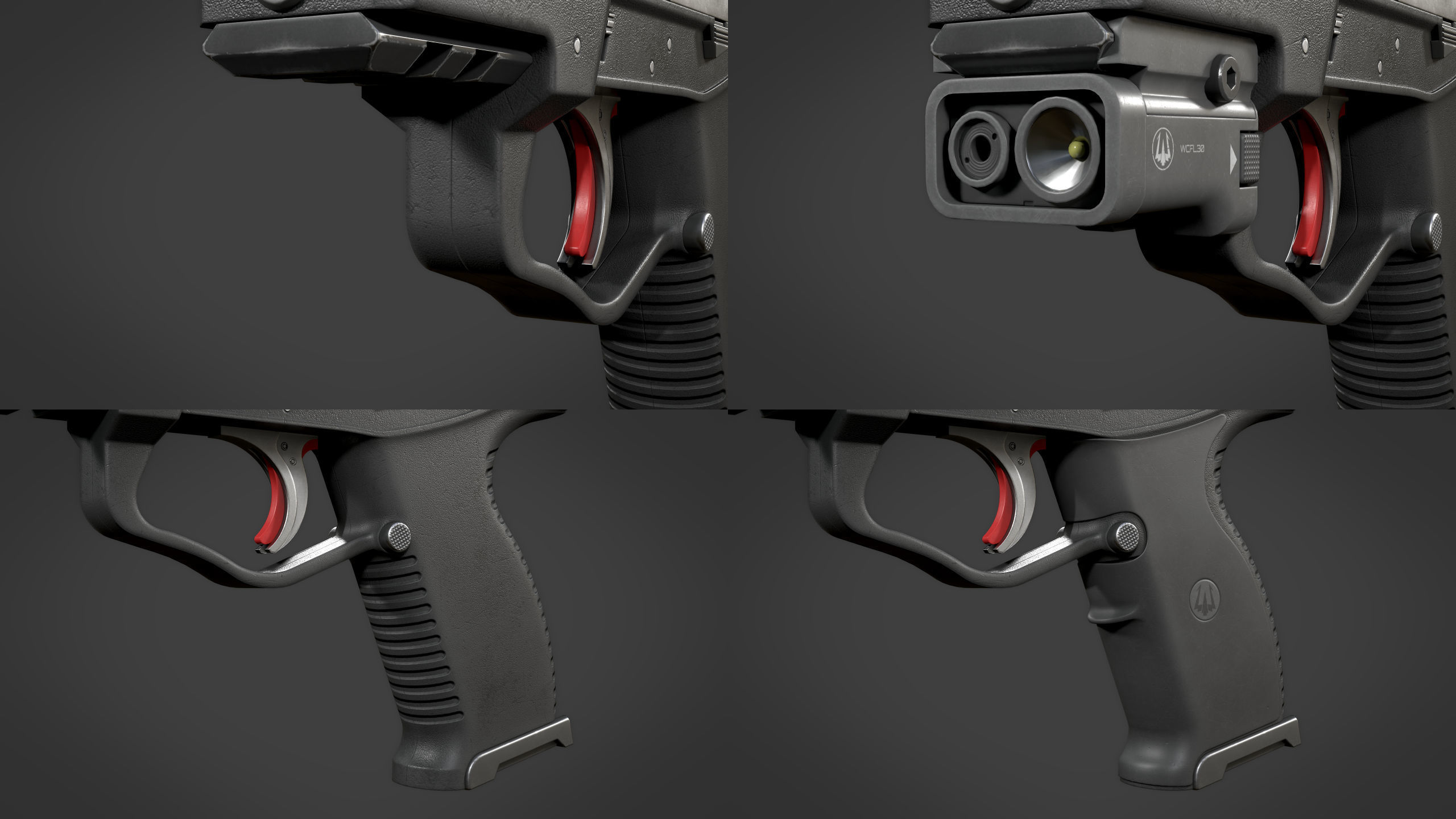 Loris Tactical Pistol WK Low-poly 3D model_15