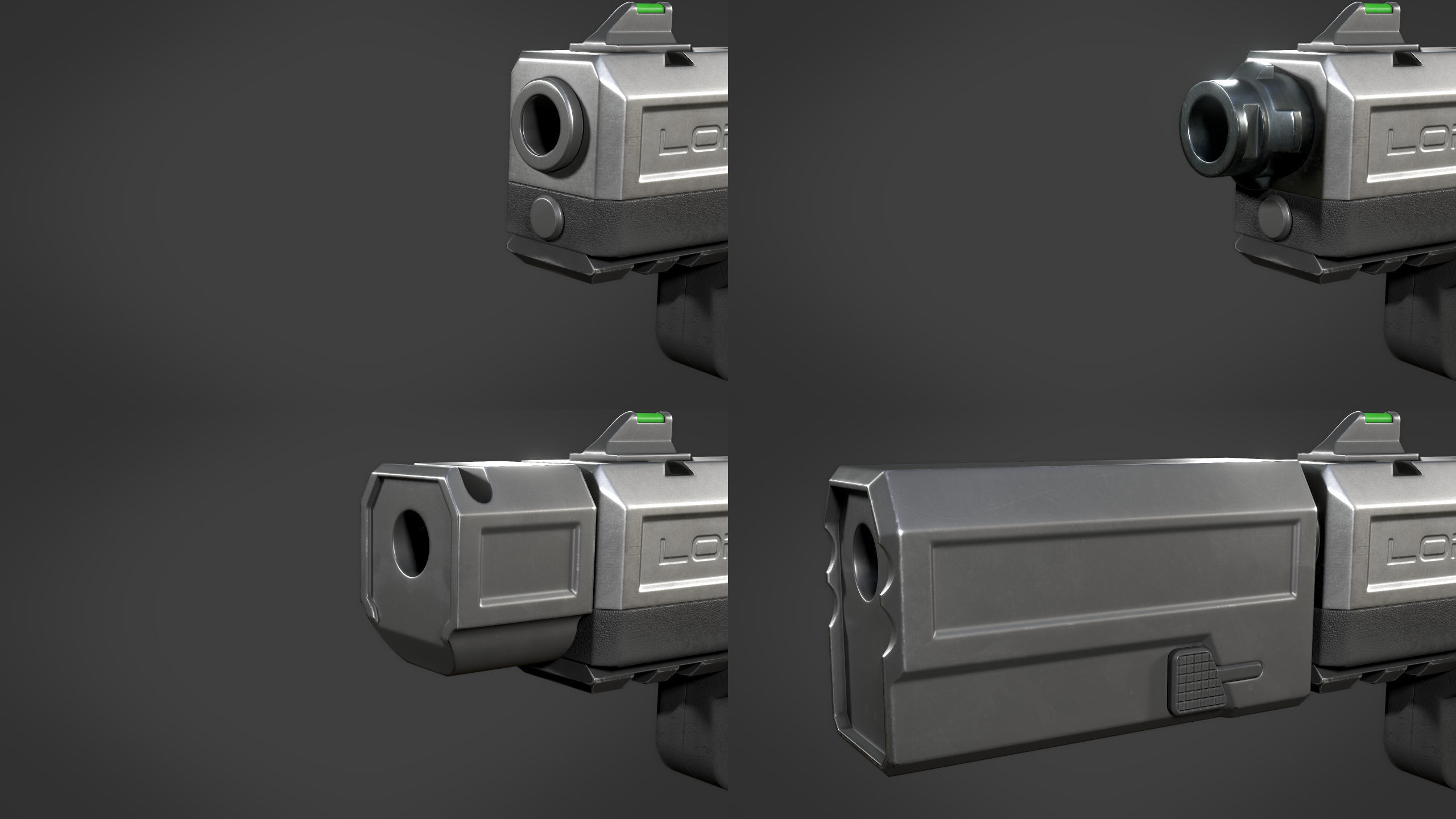 Loris Tactical Pistol WK Low-poly 3D model_14