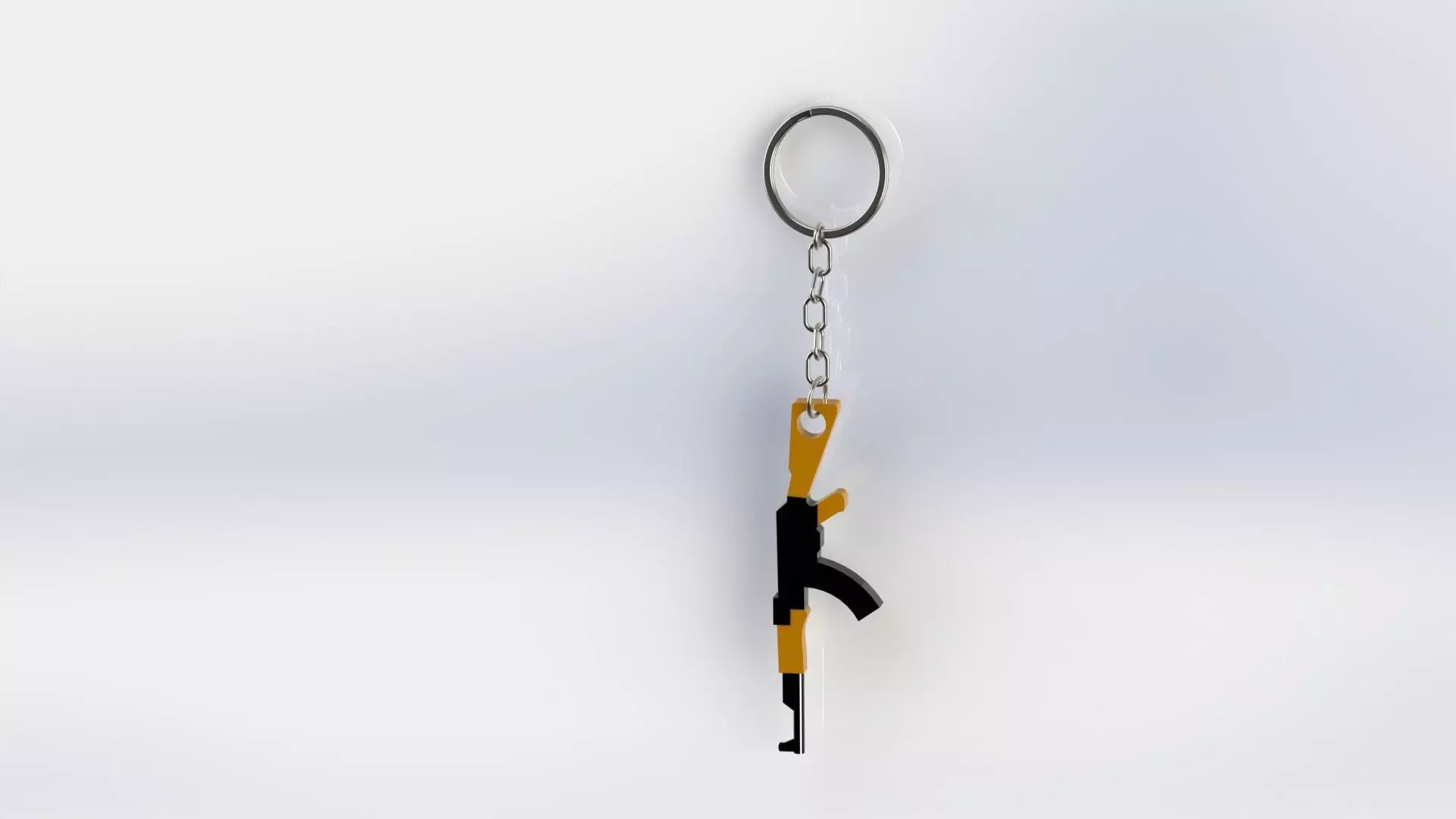 Keychain AK47 3D print model_0