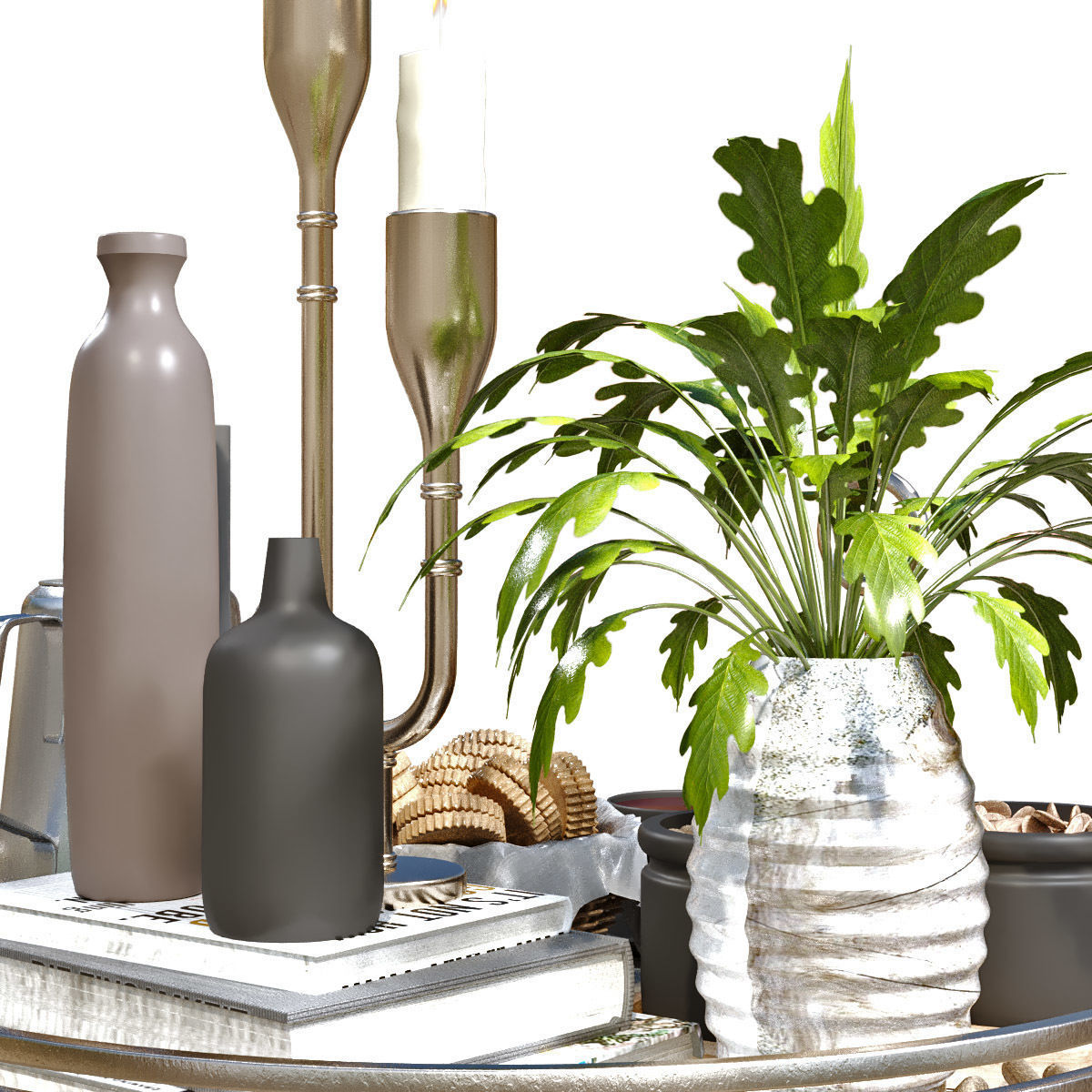 breakfast set 028 Low-poly 3D model_7