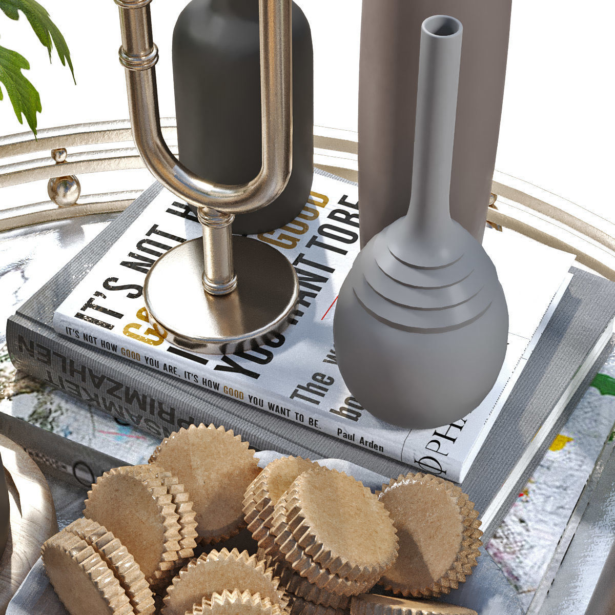 breakfast set 028 Low-poly 3D model_8