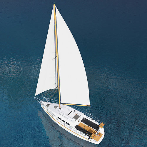 Sailing yacht 3D model