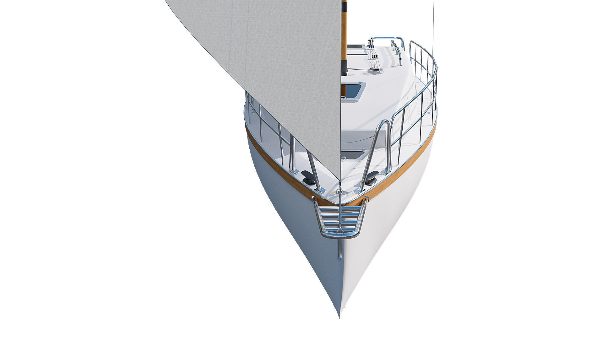 Sailing yacht 3D model_14