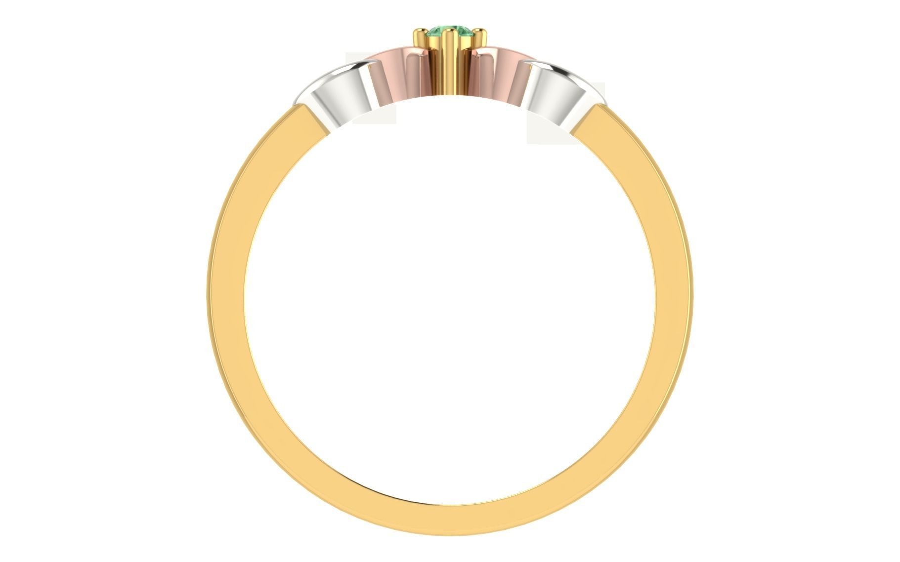 Women light weight ring 3dm stl render 3D print model_4