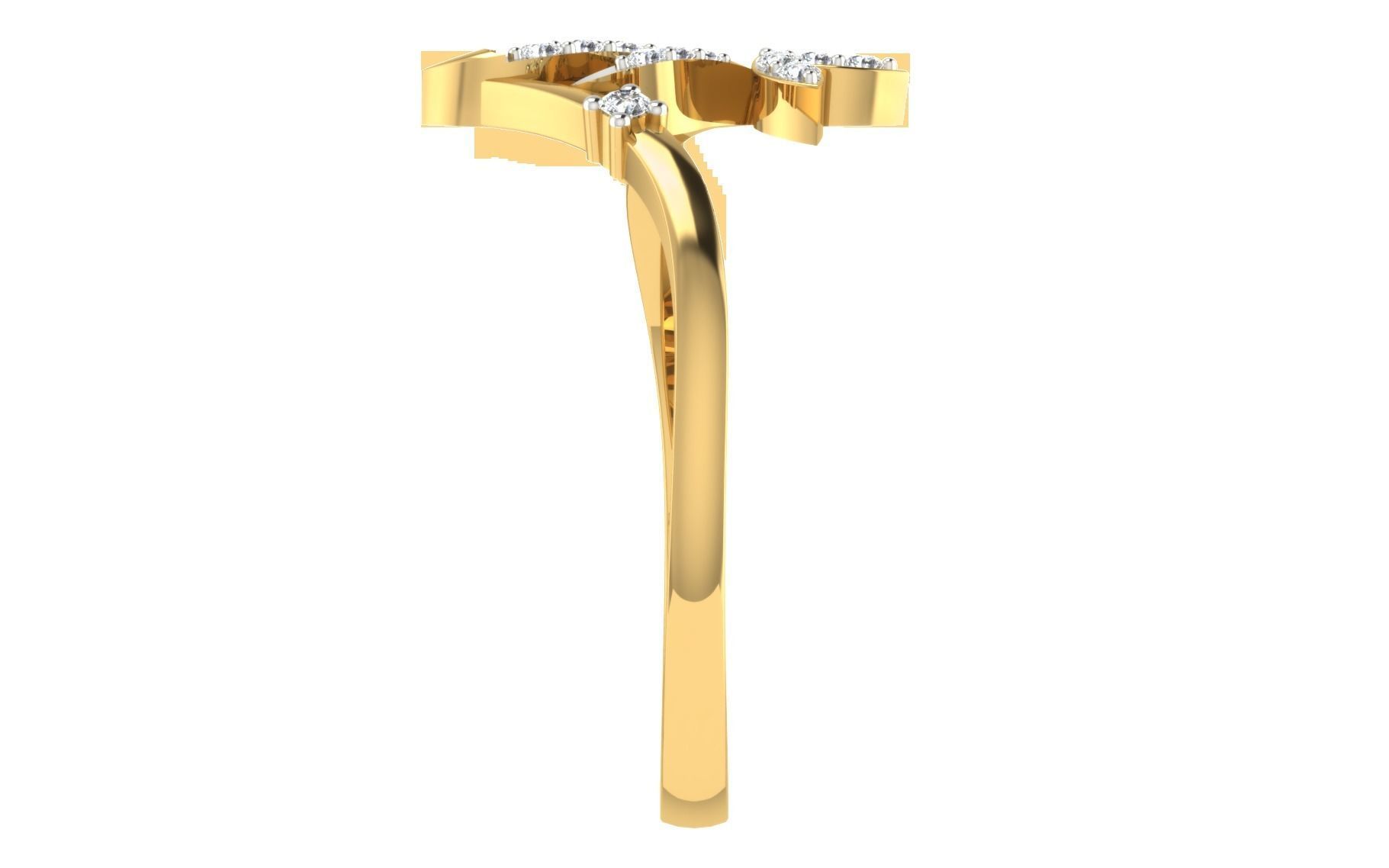 Women light weight ring 3dm stl render 3D print model_6