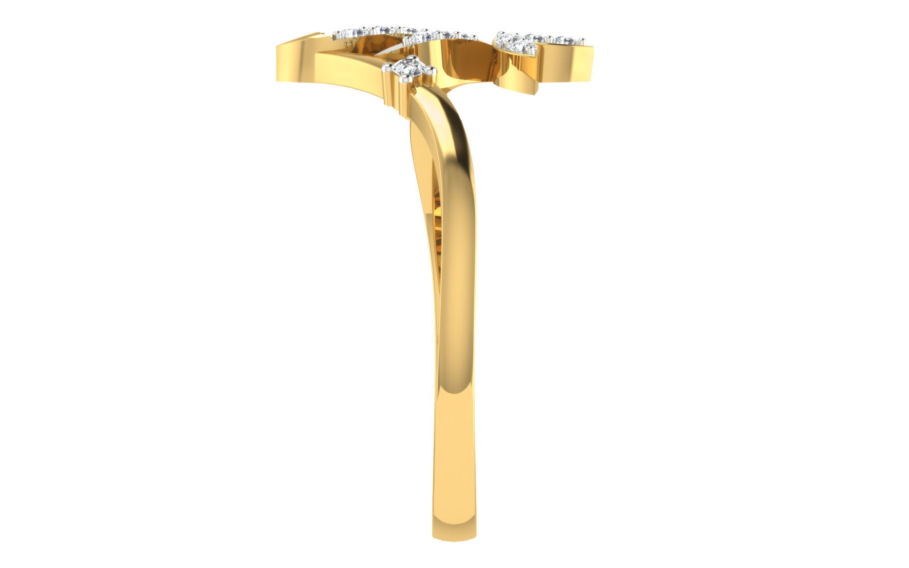 Women light weight ring 3dm stl render 3D print model_5