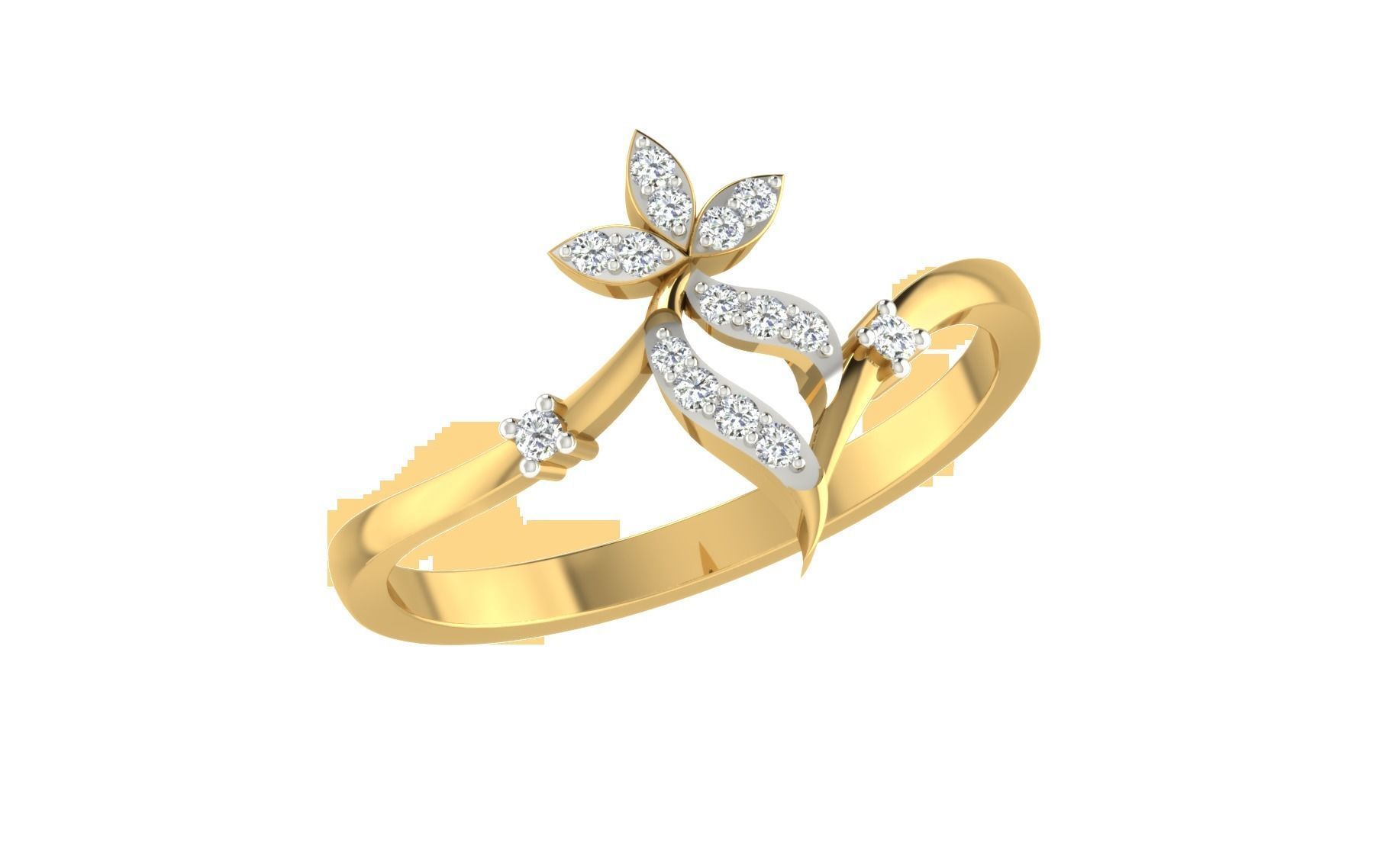 Women light weight ring 3dm stl render 3D print model_1