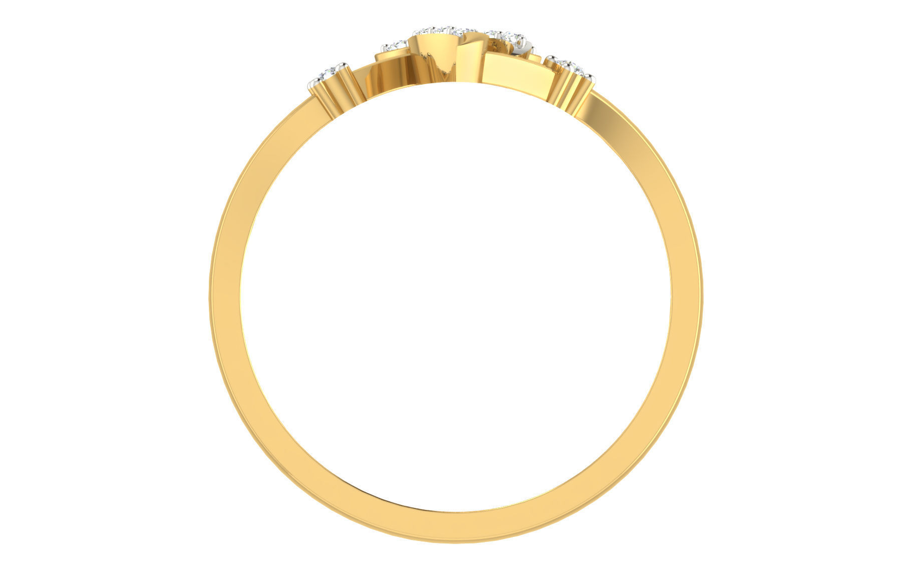 Women light weight ring 3dm stl render 3D print model_2