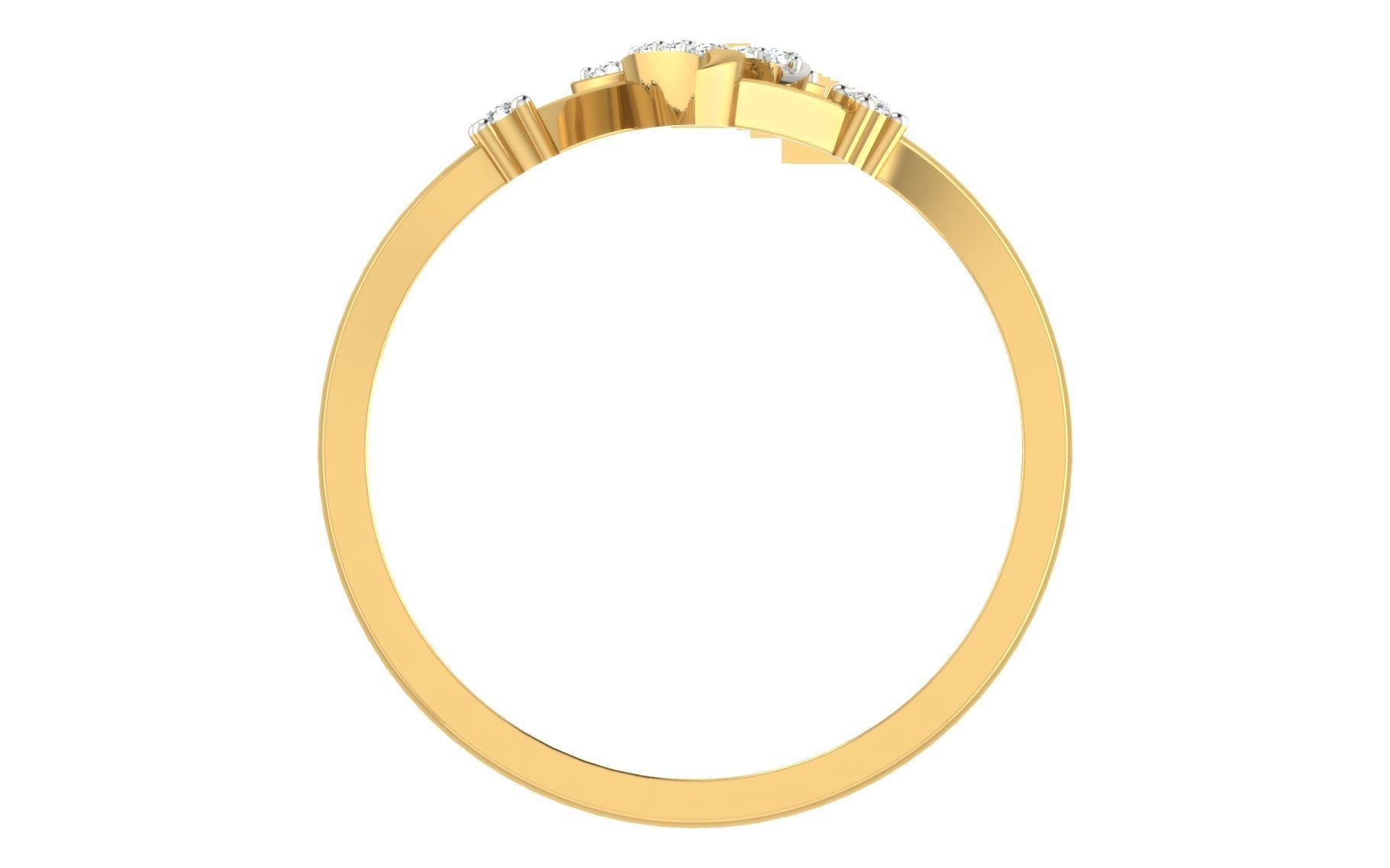 Women light weight ring 3dm stl render 3D print model_3