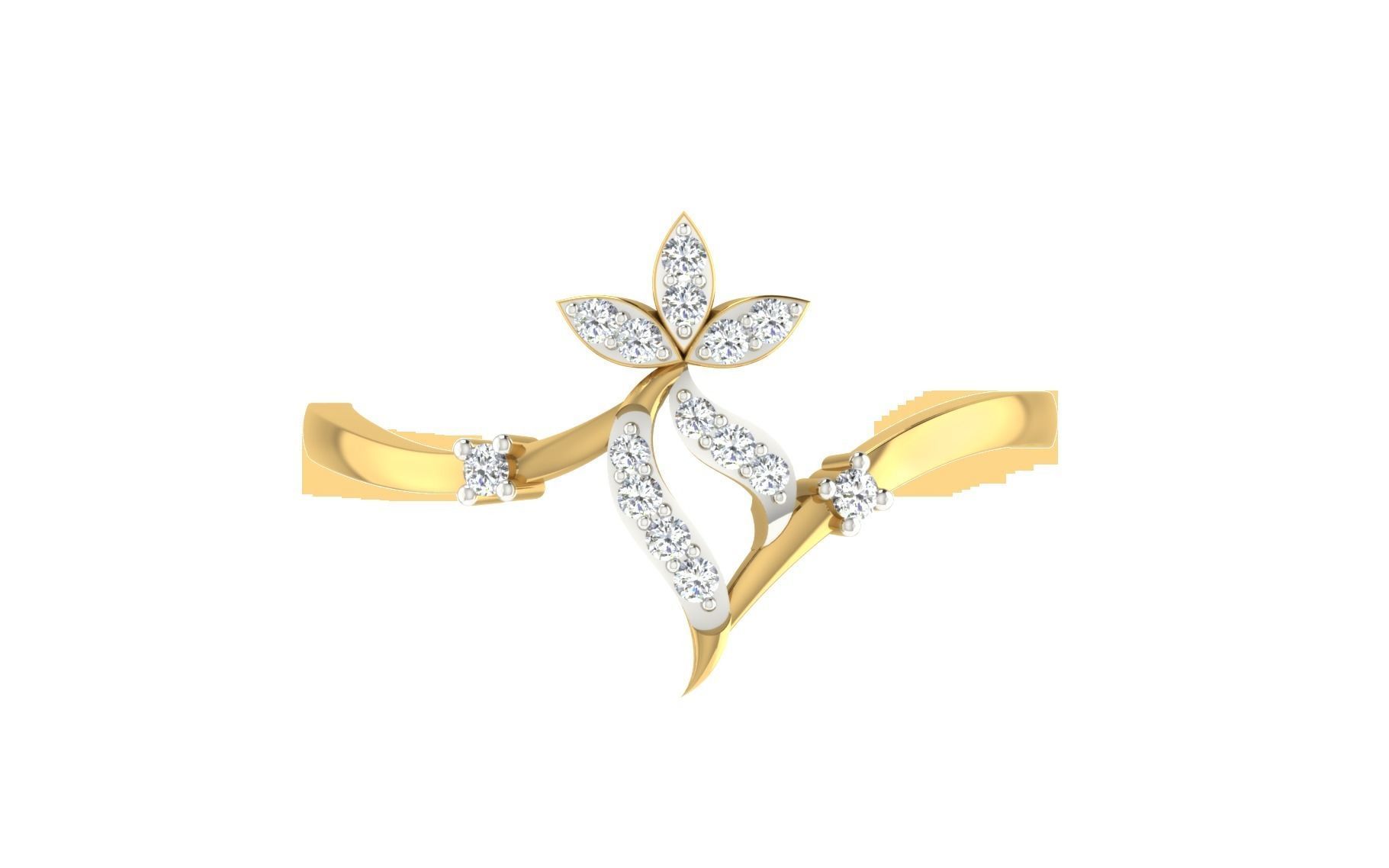 Women light weight ring 3dm stl render 3D print model_8