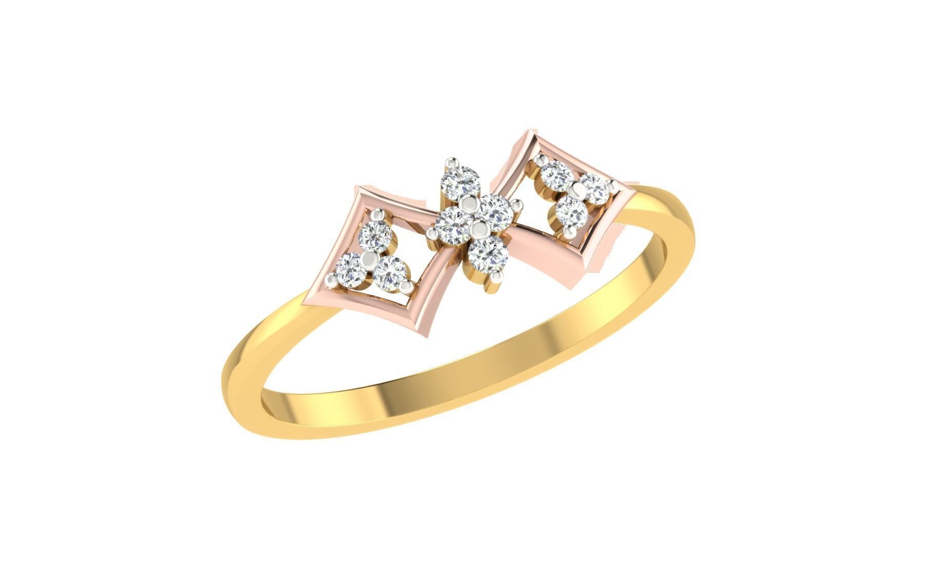 Women light weight ring 3dm stl render 3D print model_1