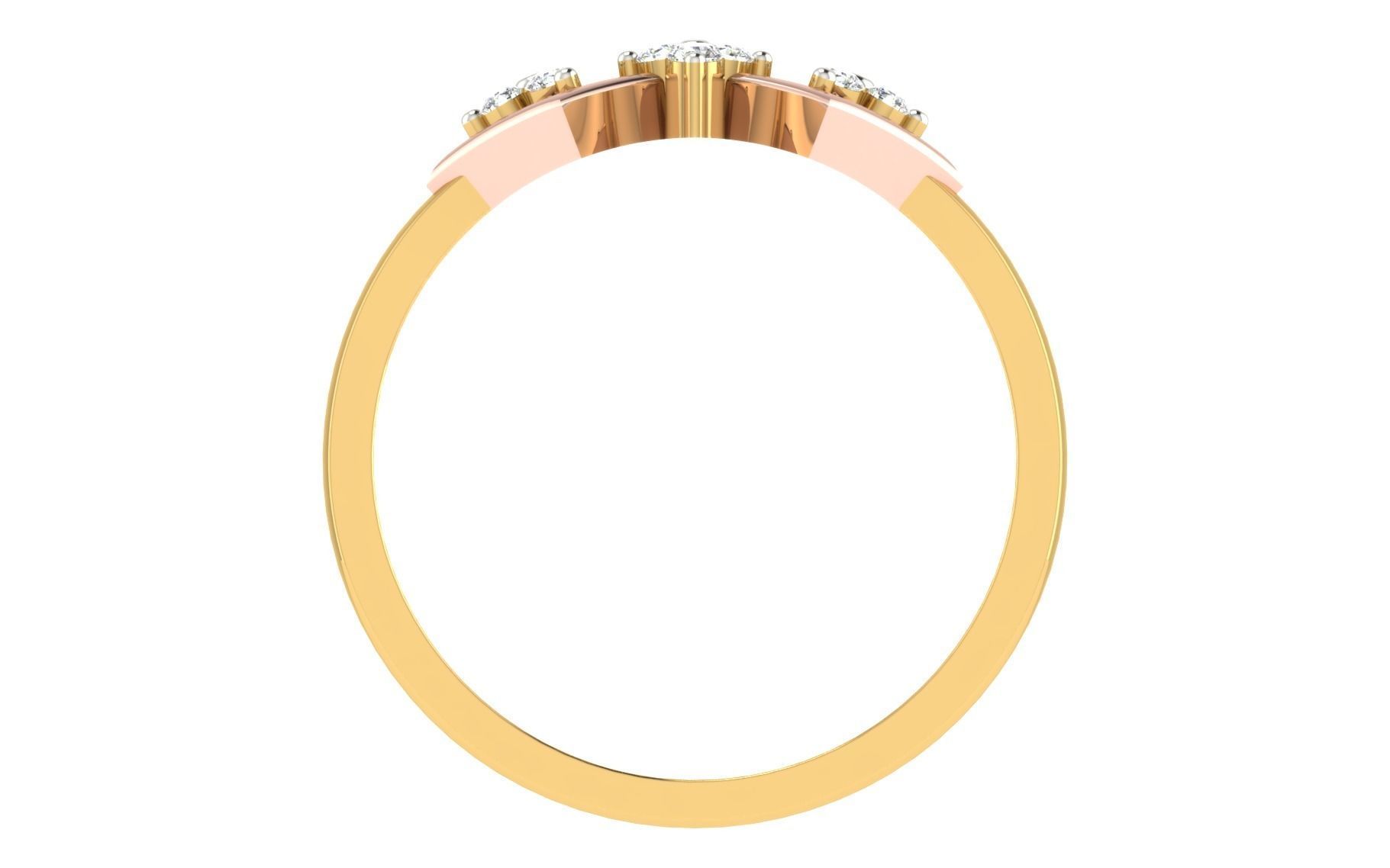 Women light weight ring 3dm stl render 3D print model_3