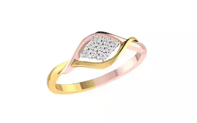 Women light weight ring 3dm stl render