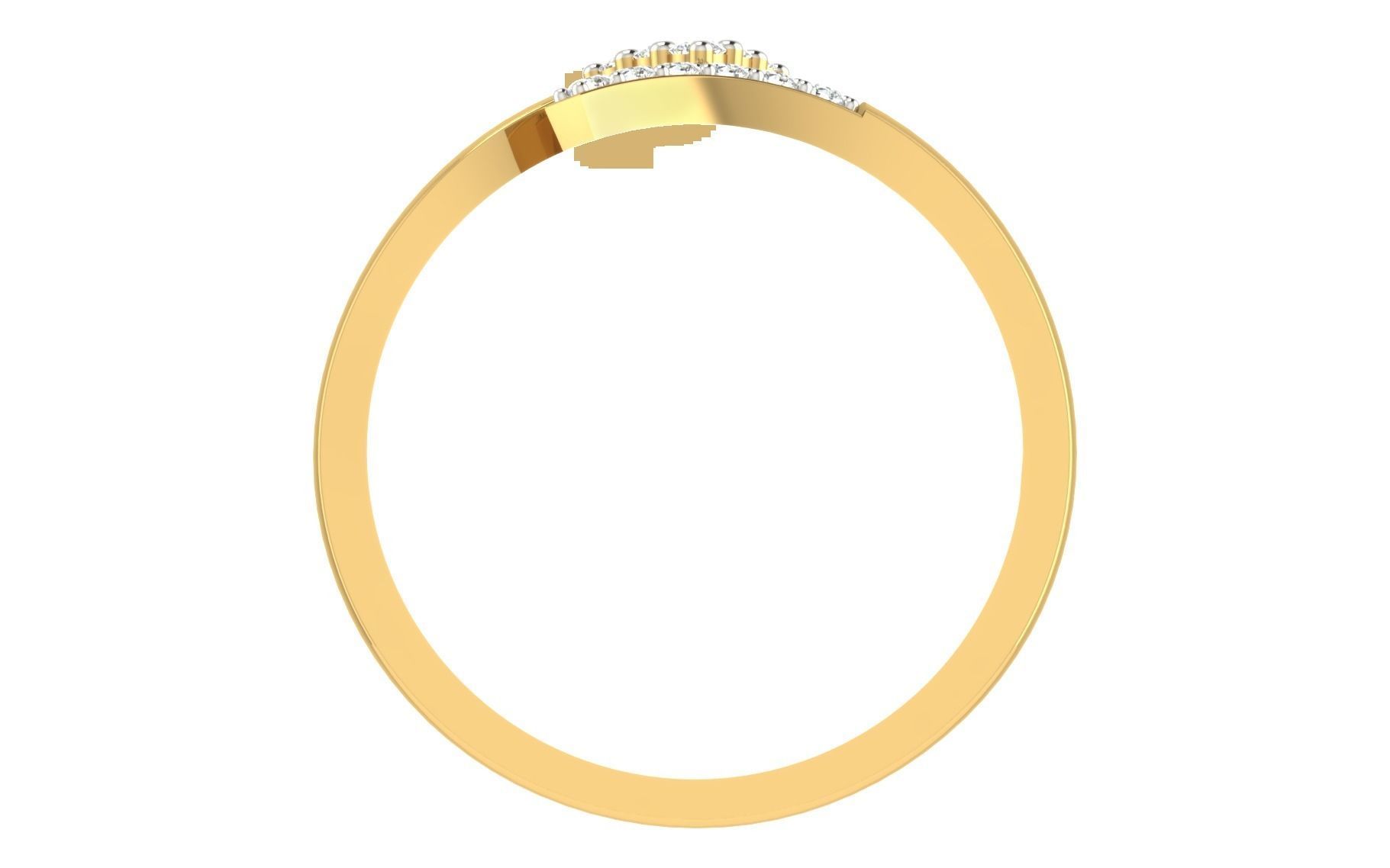 Women light weight ring 3dm stl render 3D print model_3