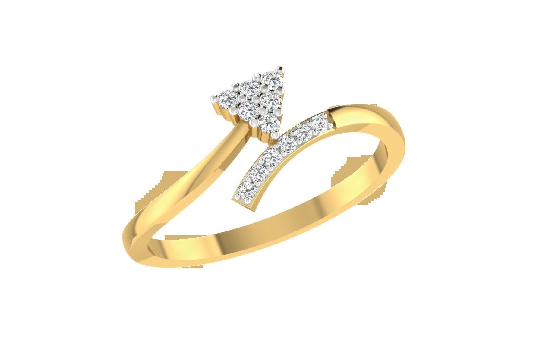 Women light weight ring 3dm stl render 3D print model_1