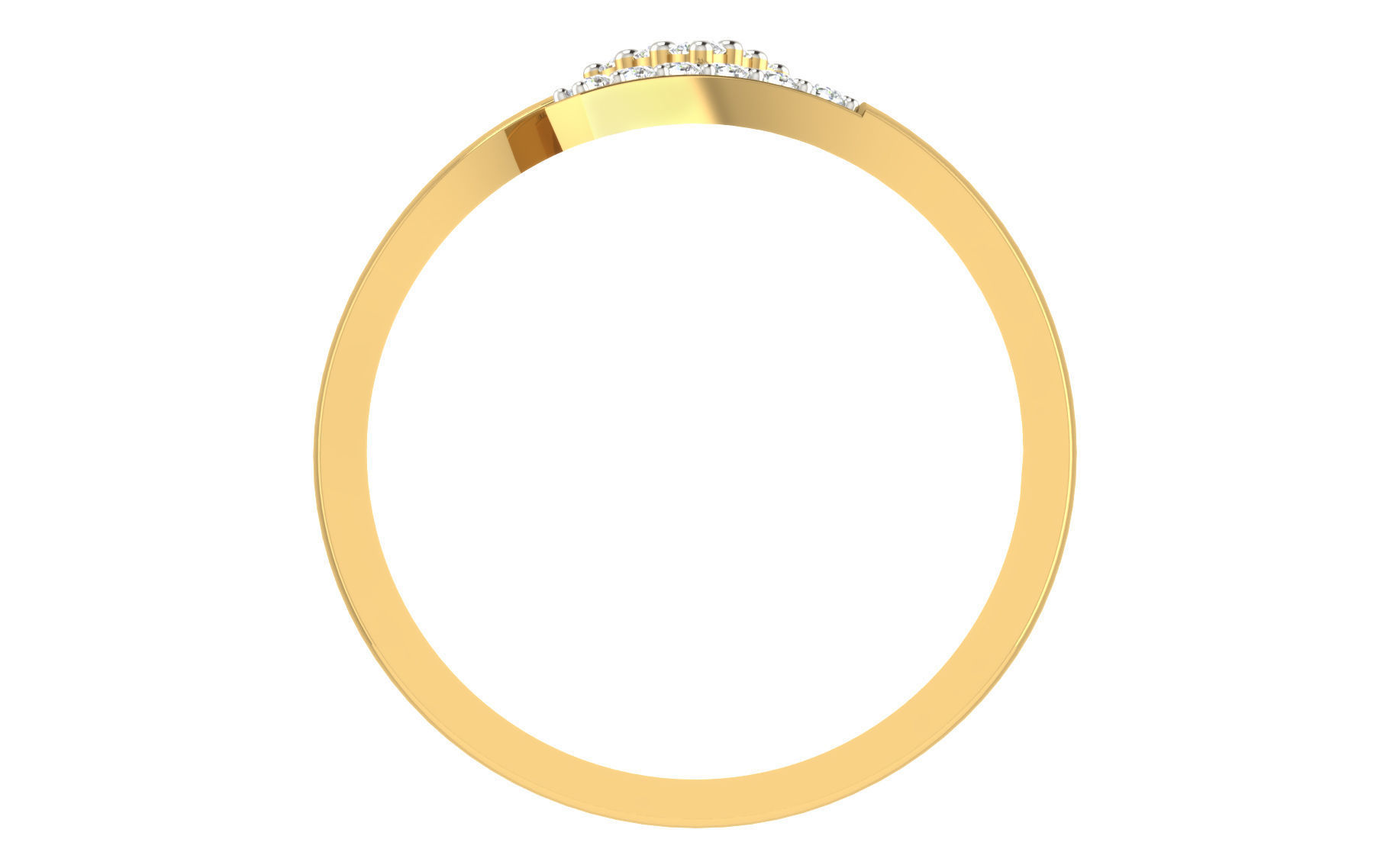 Women light weight ring 3dm stl render 3D print model_2