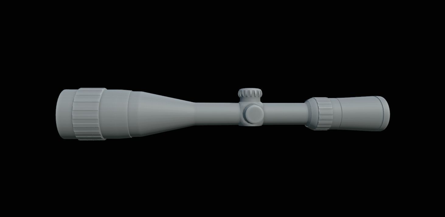 Sniper Scope Game Ready  Low-poly 3D model_26