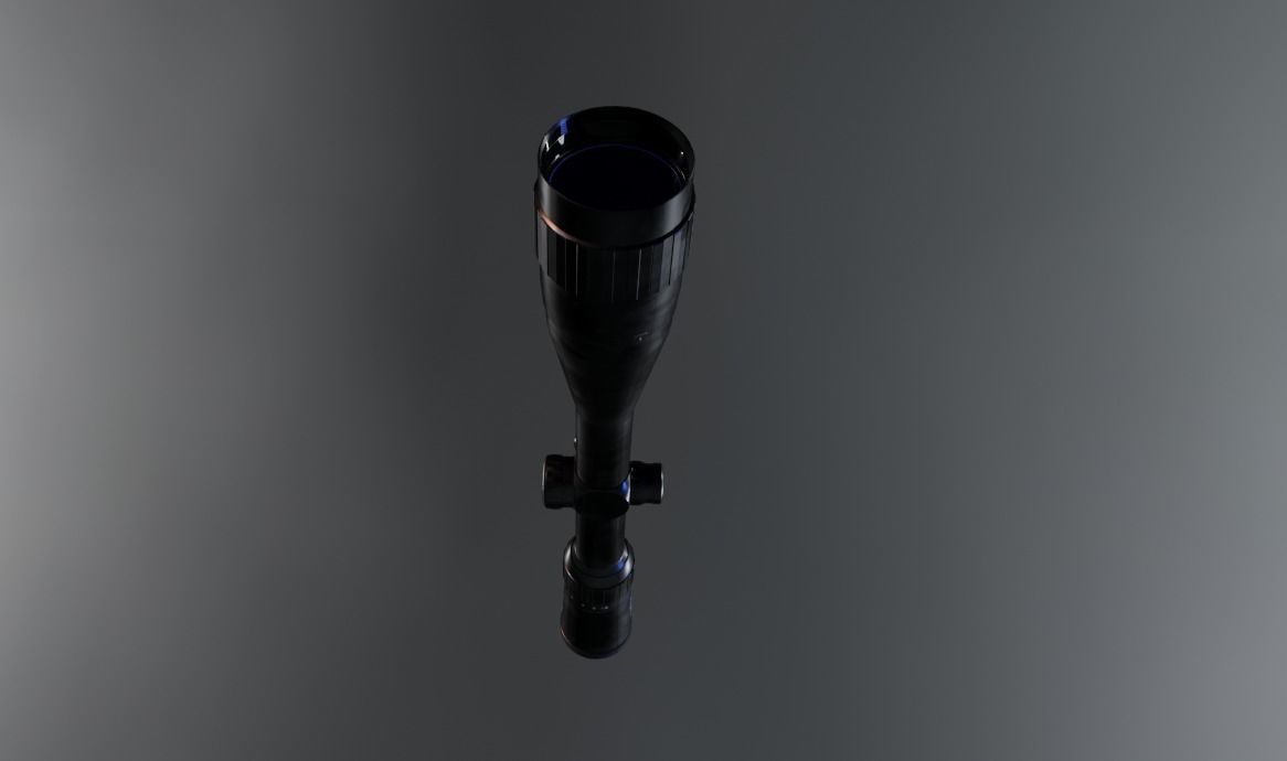 Sniper Scope Game Ready  Low-poly 3D model_14