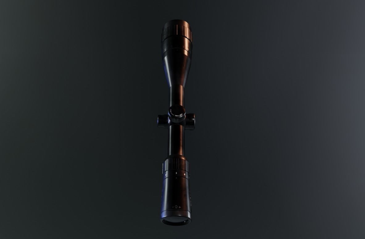 Sniper Scope Game Ready  Low-poly 3D model_13