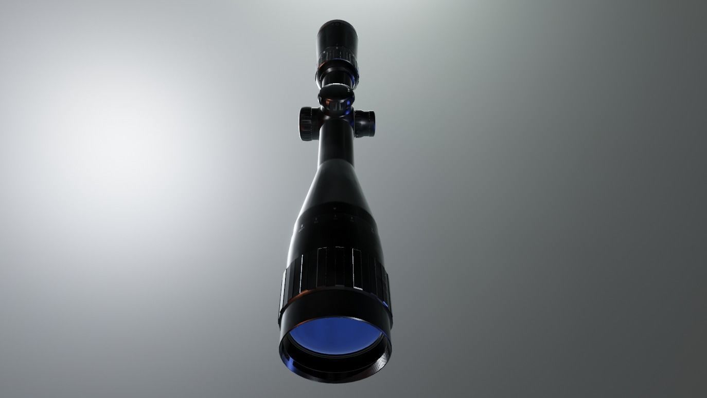 Sniper Scope Game Ready  Low-poly 3D model_11
