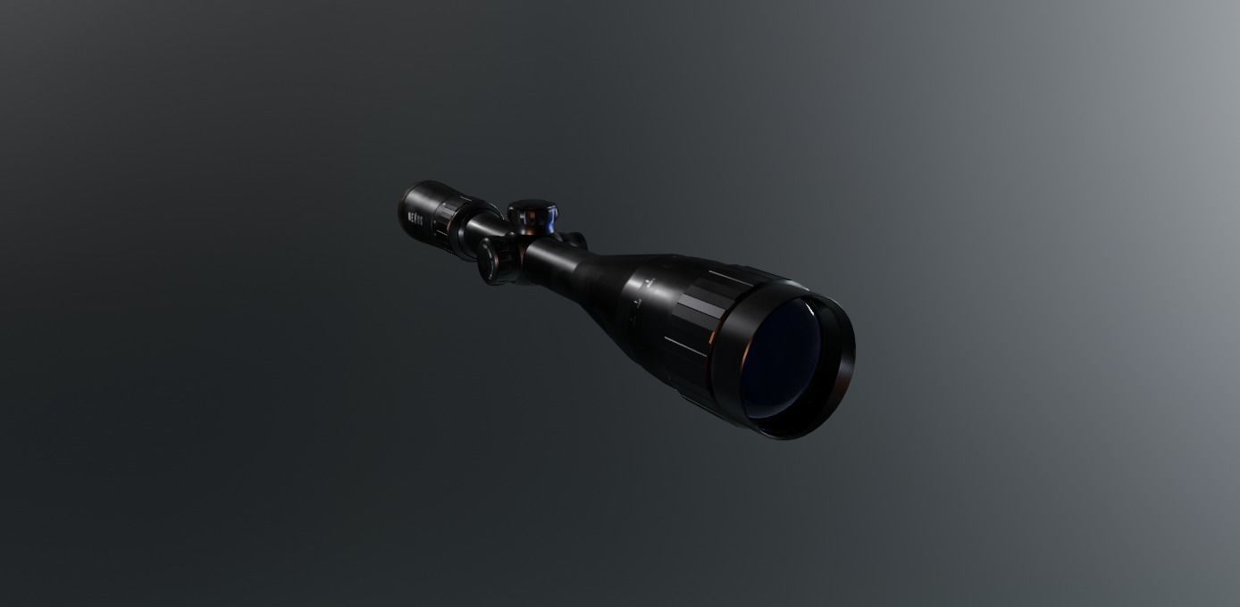 Sniper Scope Game Ready  Low-poly 3D model_2