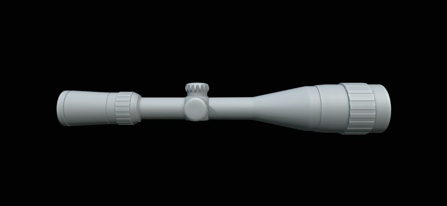 Sniper Scope Game Ready  Low-poly 3D model_25