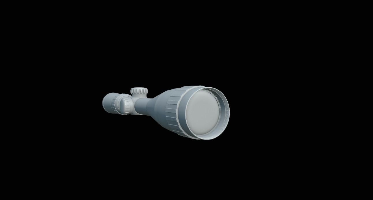 Sniper Scope Game Ready  Low-poly 3D model_28