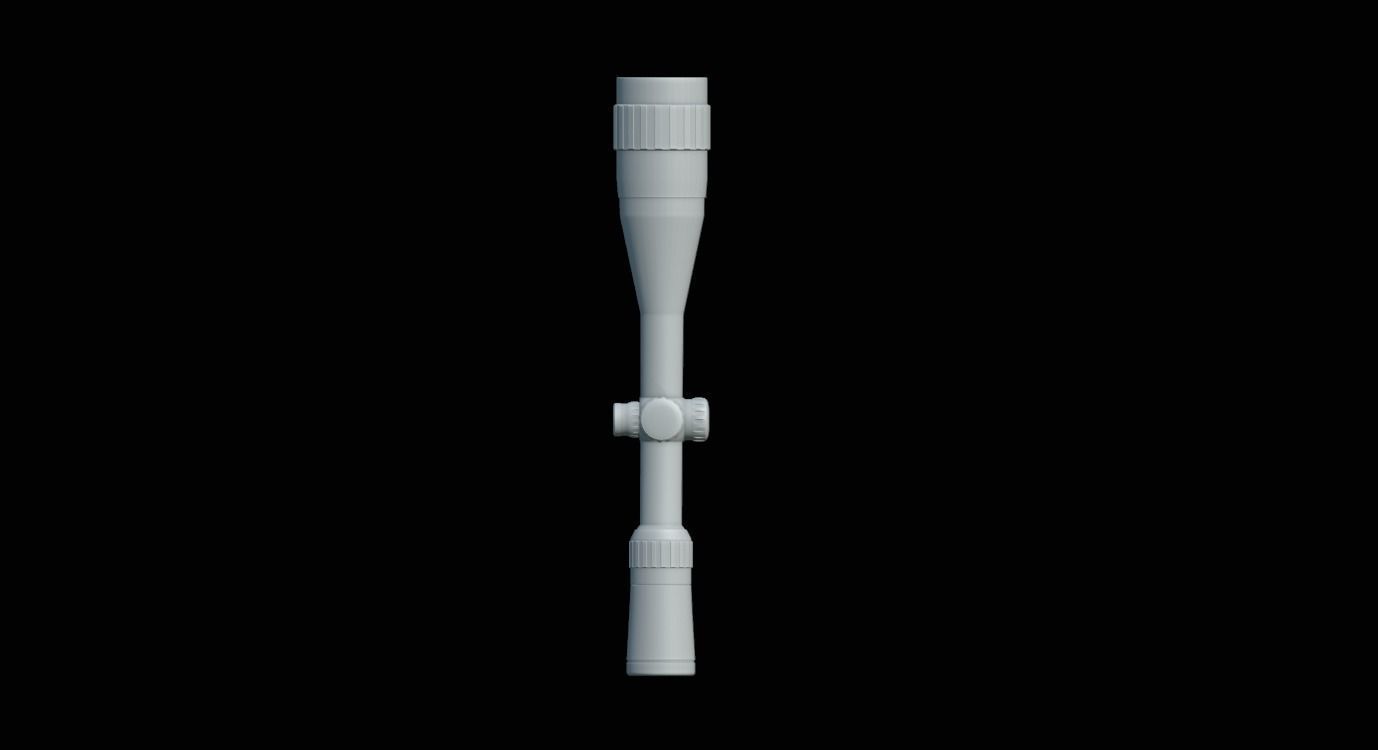Sniper Scope Game Ready  Low-poly 3D model_29