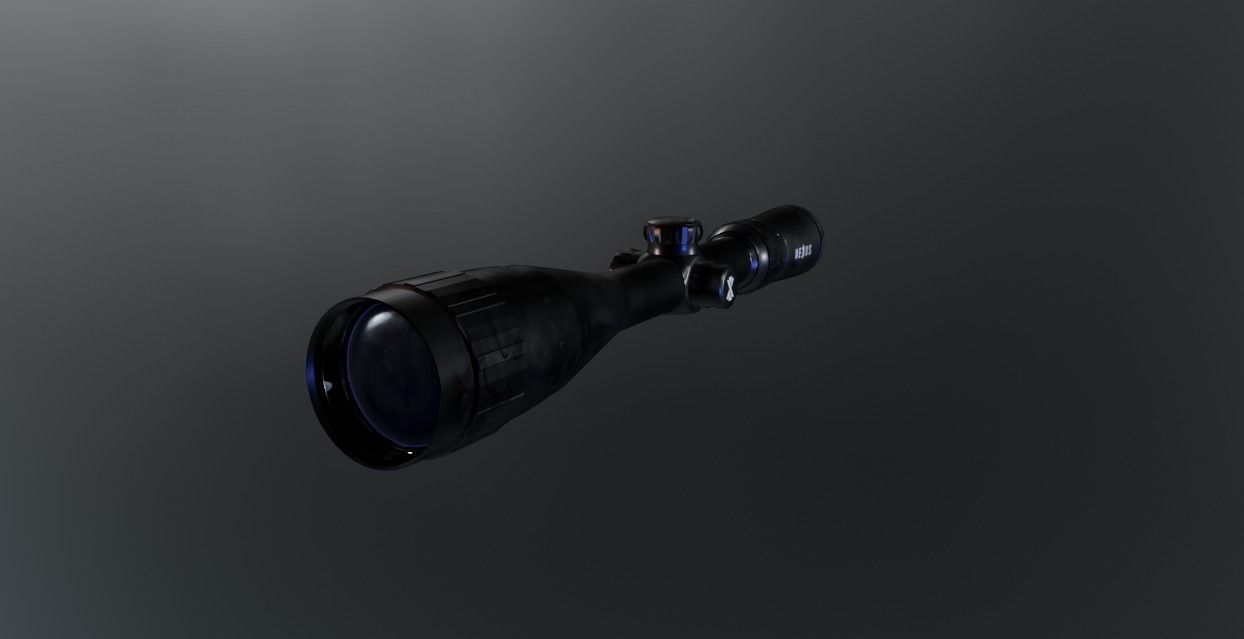 Sniper Scope Game Ready  Low-poly 3D model_4