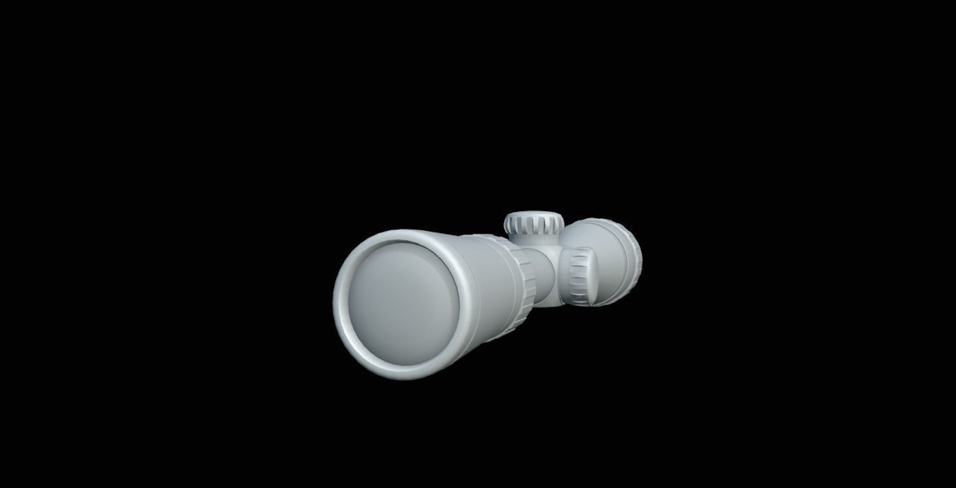 Sniper Scope Game Ready  Low-poly 3D model_27