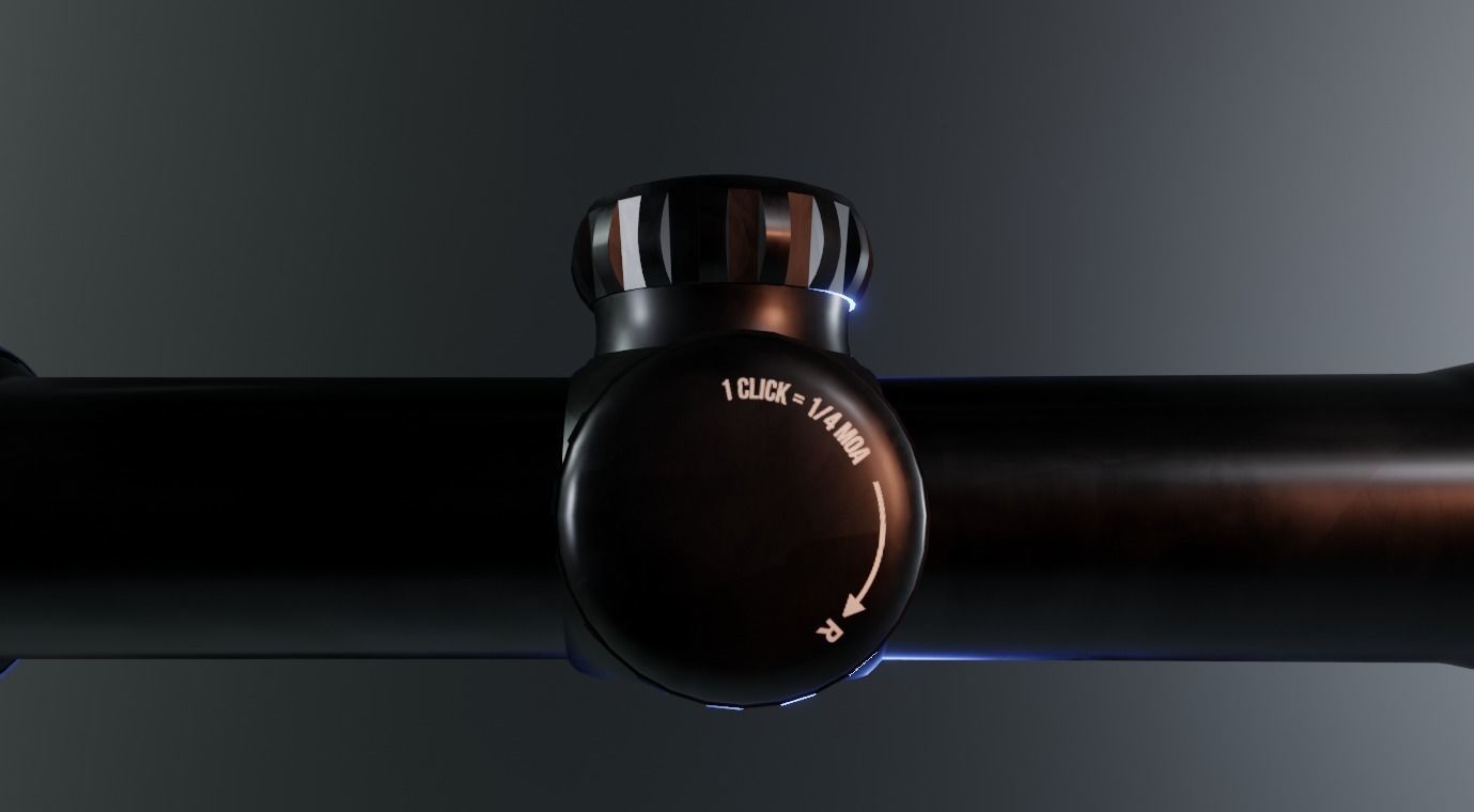 Sniper Scope Game Ready  Low-poly 3D model_23