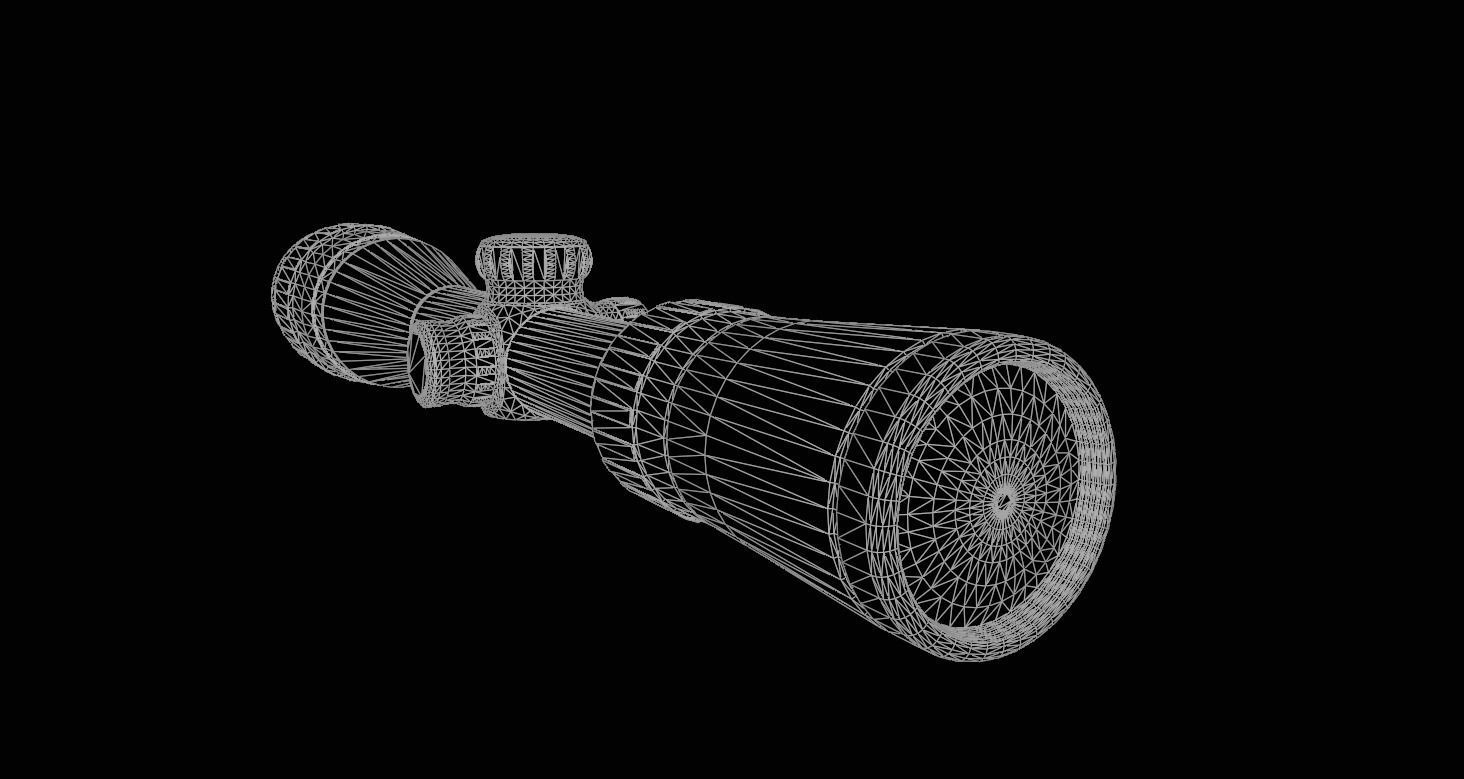 Sniper Scope Game Ready  Low-poly 3D model_32