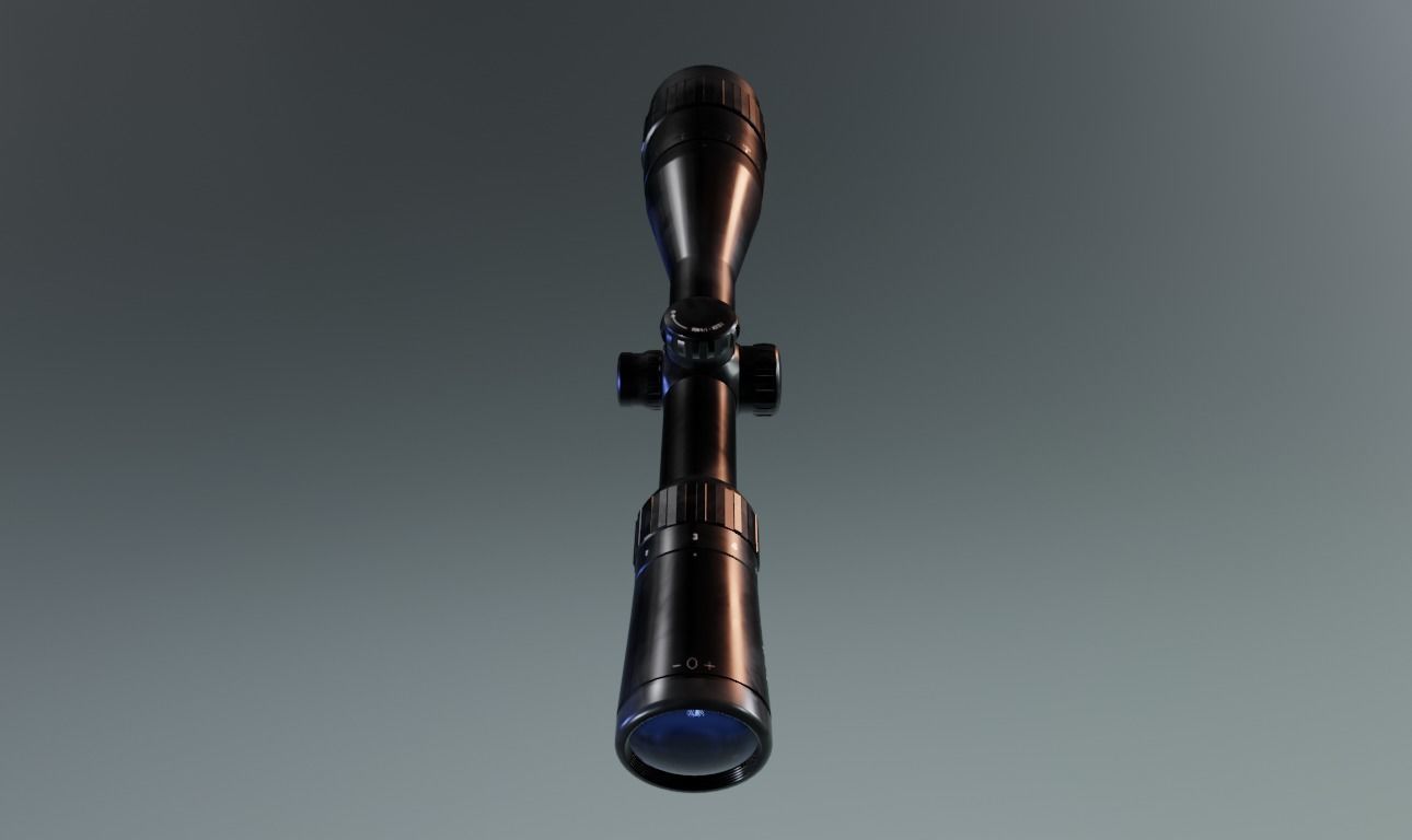 Sniper Scope Game Ready  Low-poly 3D model_12