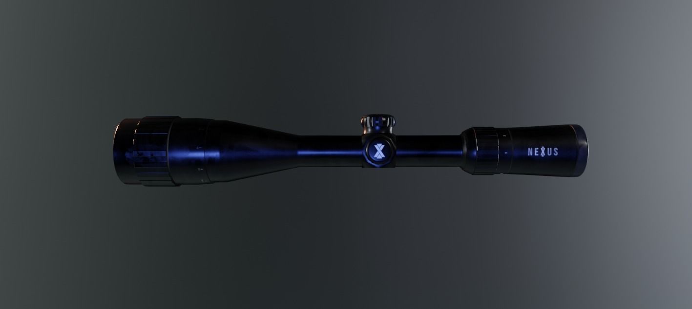 Sniper Scope Game Ready  Low-poly 3D model_7